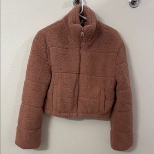 Cozy mauve pink Sherpa Jacket